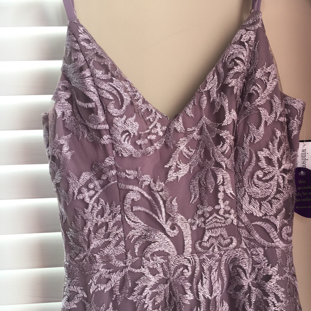 Mesh Embroidered A-Line Ball Gown Prom Dress